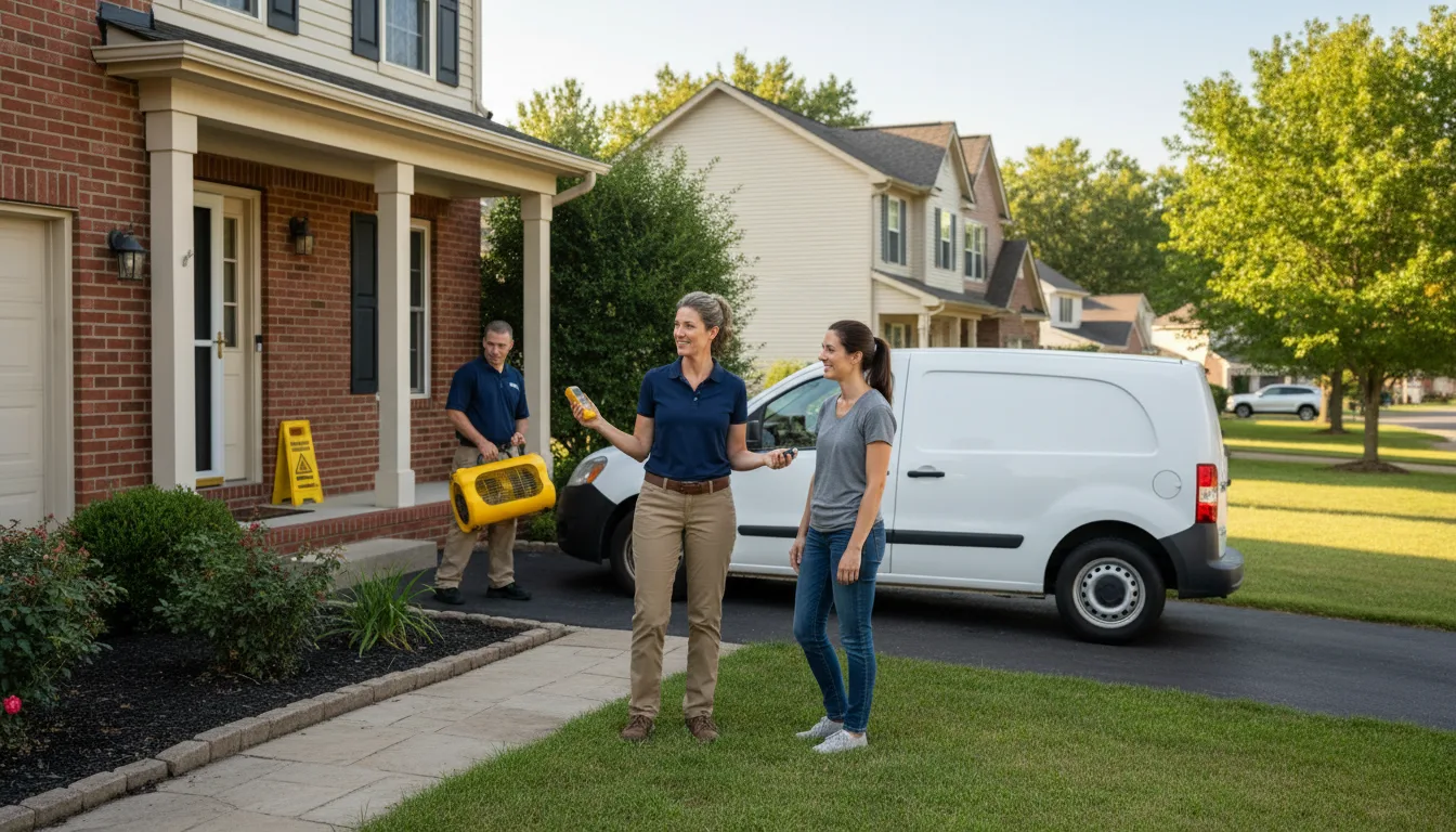 Water restoration image for Flood Water Cleanup, Removal And Restoration Services in East Lansing, MI